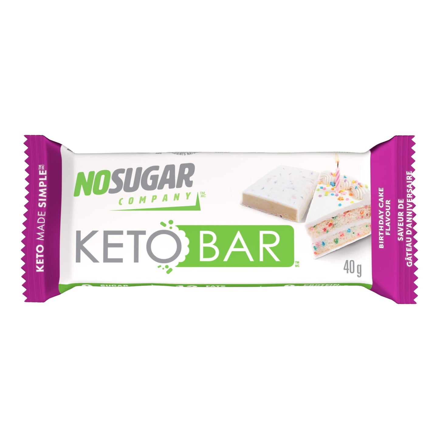 No Sugar Keto Bar, Bars, 2 × 480 g