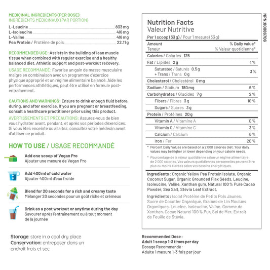 Vegan Pro Plant-Based Protein Powder, 2 x 908 g