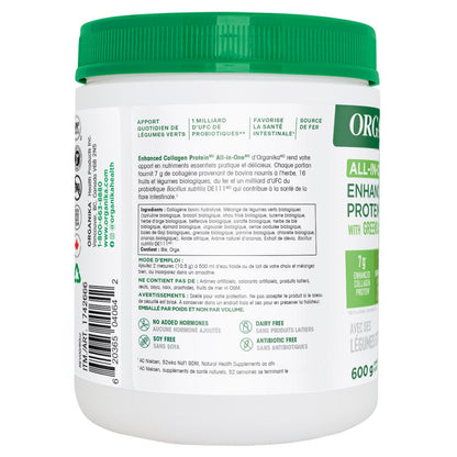 Organika Enhanced Collagen Protein All in One, 600g
