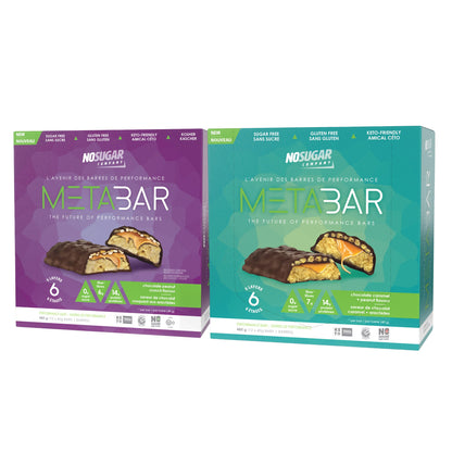 No Sugar Metabar, Various Bars, 24 × 40 g