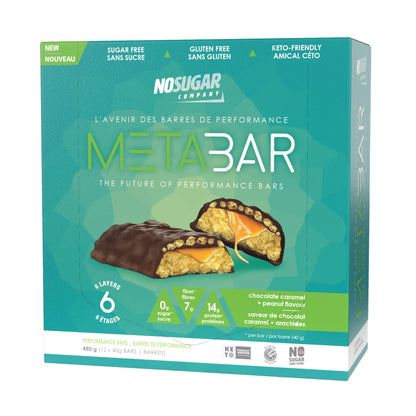 No Sugar Metabar, Various Bars, 24 × 40 g