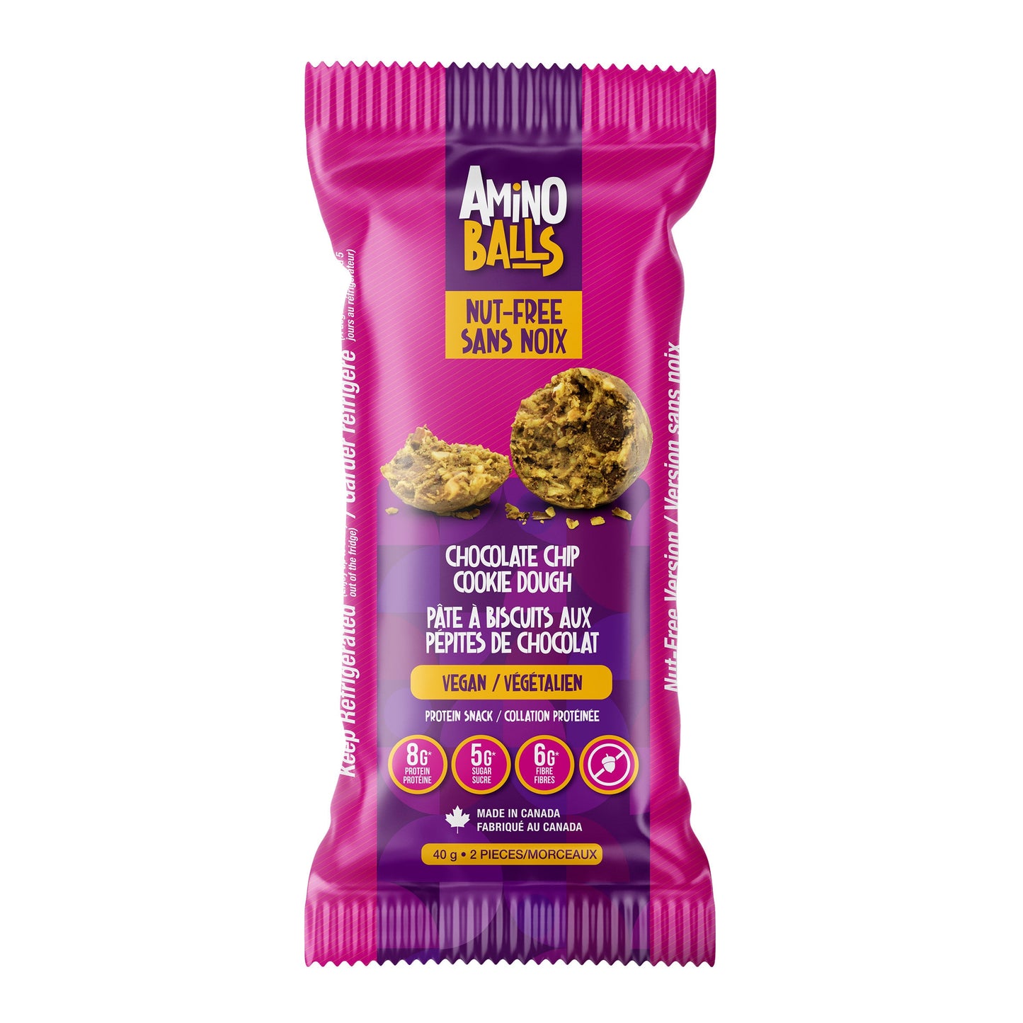 Amino Balls Vegan Protein Variety Pack, 36 × 40 g