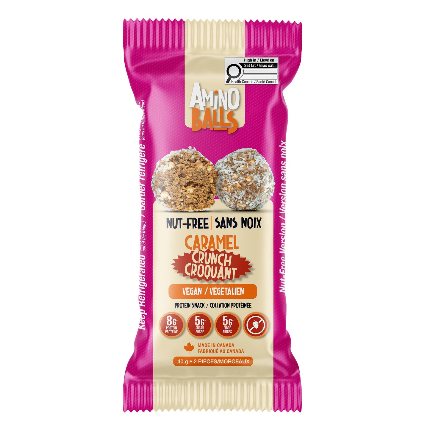 Amino Balls Vegan Protein Variety Pack, 36 × 40 g