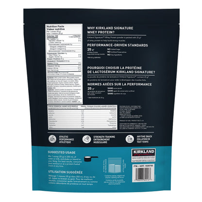 Kirkland Signature Whey Protein Powder, Vanilla, 2.45 kg