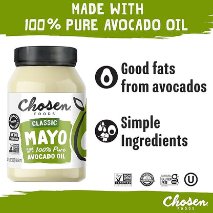 Chosen Foods 100% Avocado Oil-Based Classic Mayonnaise