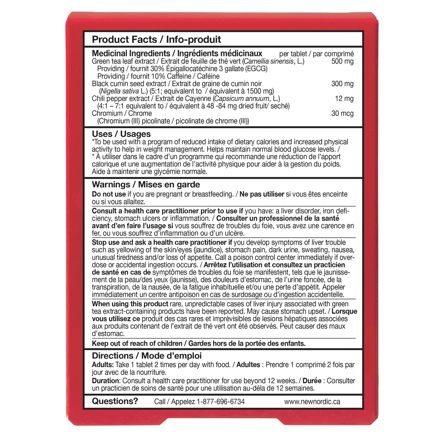 New Nordic Chili Burn Max, 60 Tablets, 2-pack