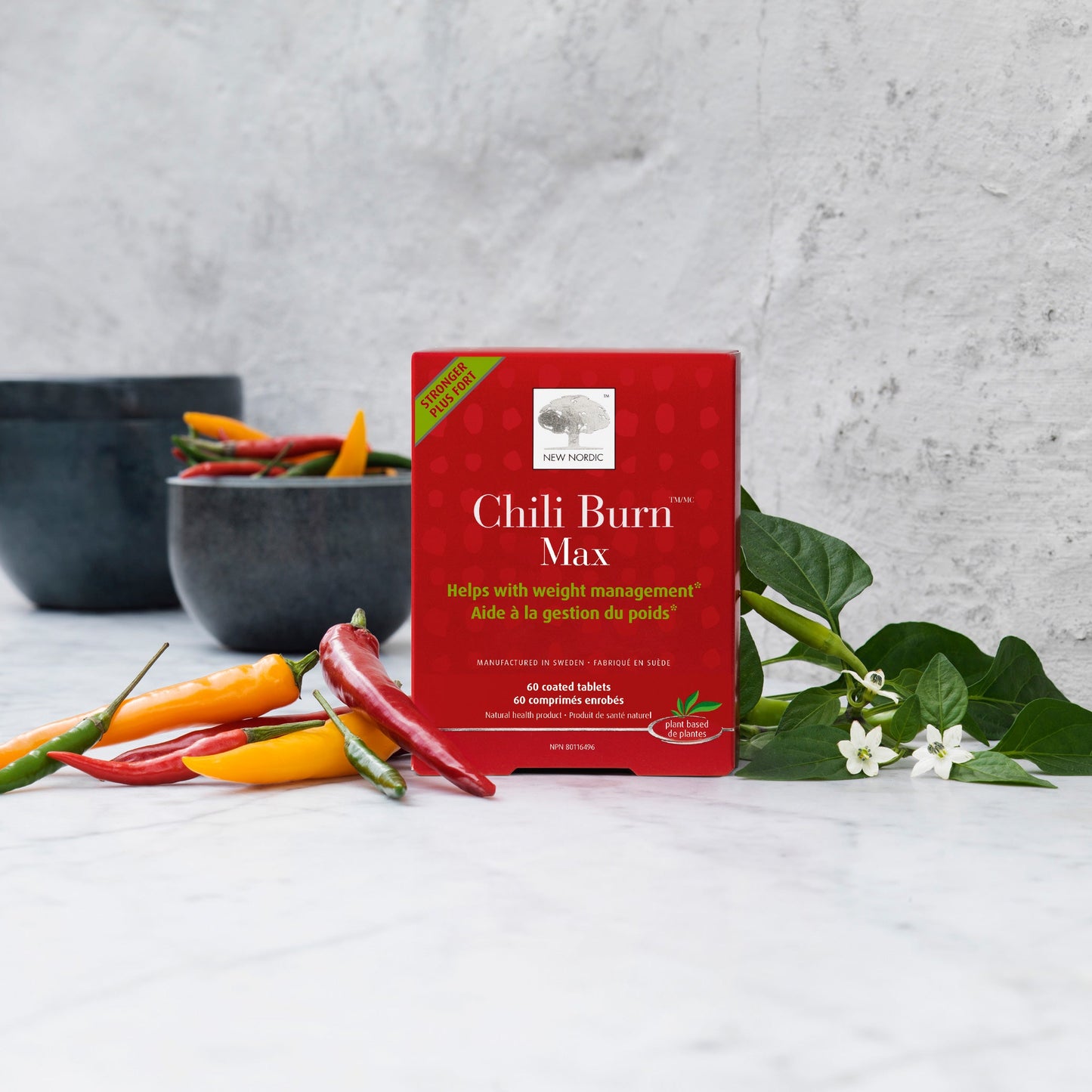 New Nordic Chili Burn Max, 60 Tablets, 2-pack