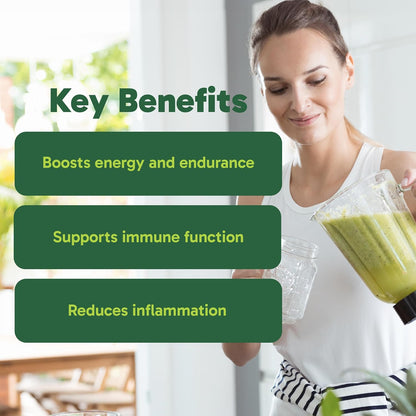 Organika Organic Spirulina Powder, 3 Bottles of 300 g