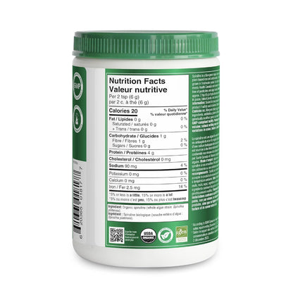 Organika Organic Spirulina Powder, 3 Bottles of 300 g