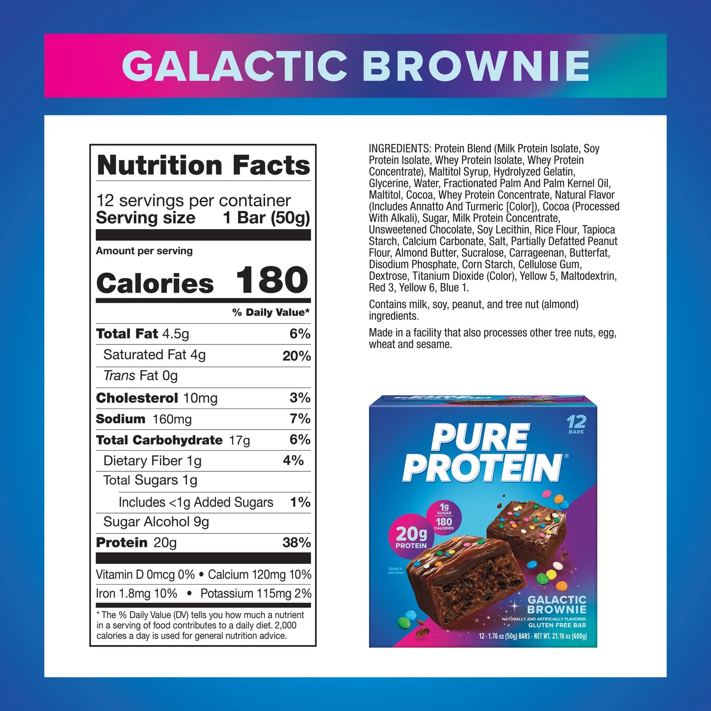 Galactic Brownie Protein Bar